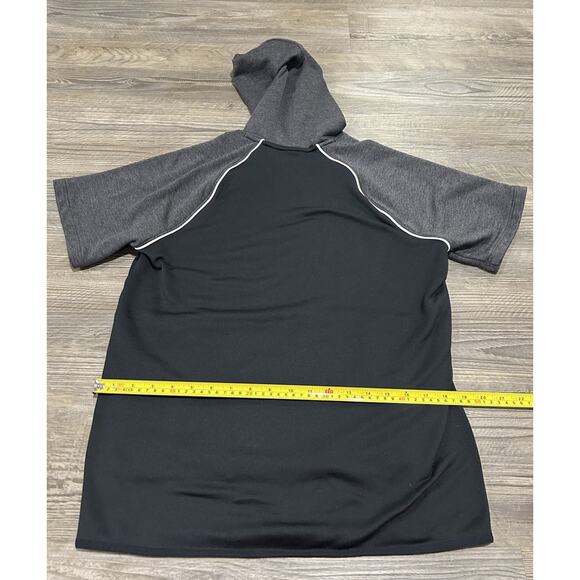 Under Armour Men's UA Rival Pennsbury Baseball Short Sleeve Hoodie Tee Black S - Picture 8 of 8